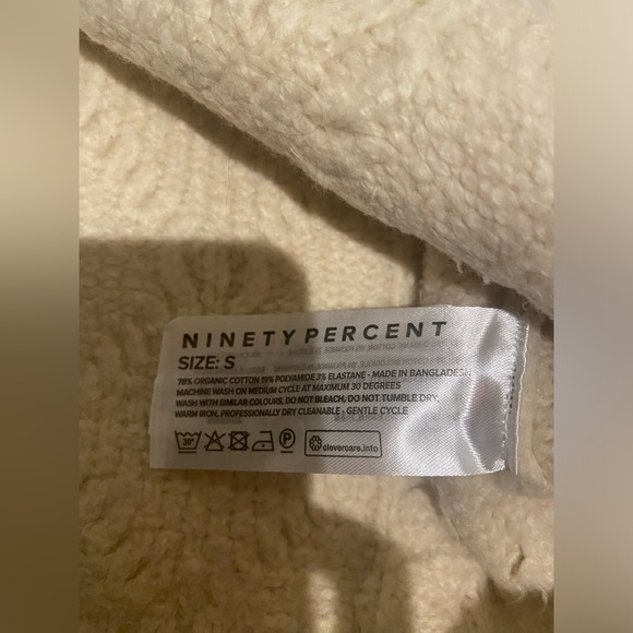 Ninety Percent oversized cable sweater vest - Picture 4 of 6